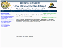 Tablet Screenshot of omb.navajo-nsn.gov