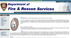 Desktop Screenshot of firerescue.navajo-nsn.gov