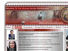 Tablet Screenshot of navajo-nsn.gov