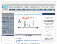 Tablet Screenshot of nnhrc.navajo-nsn.gov