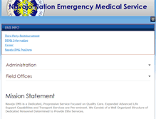 Tablet Screenshot of navajoems.navajo-nsn.gov
